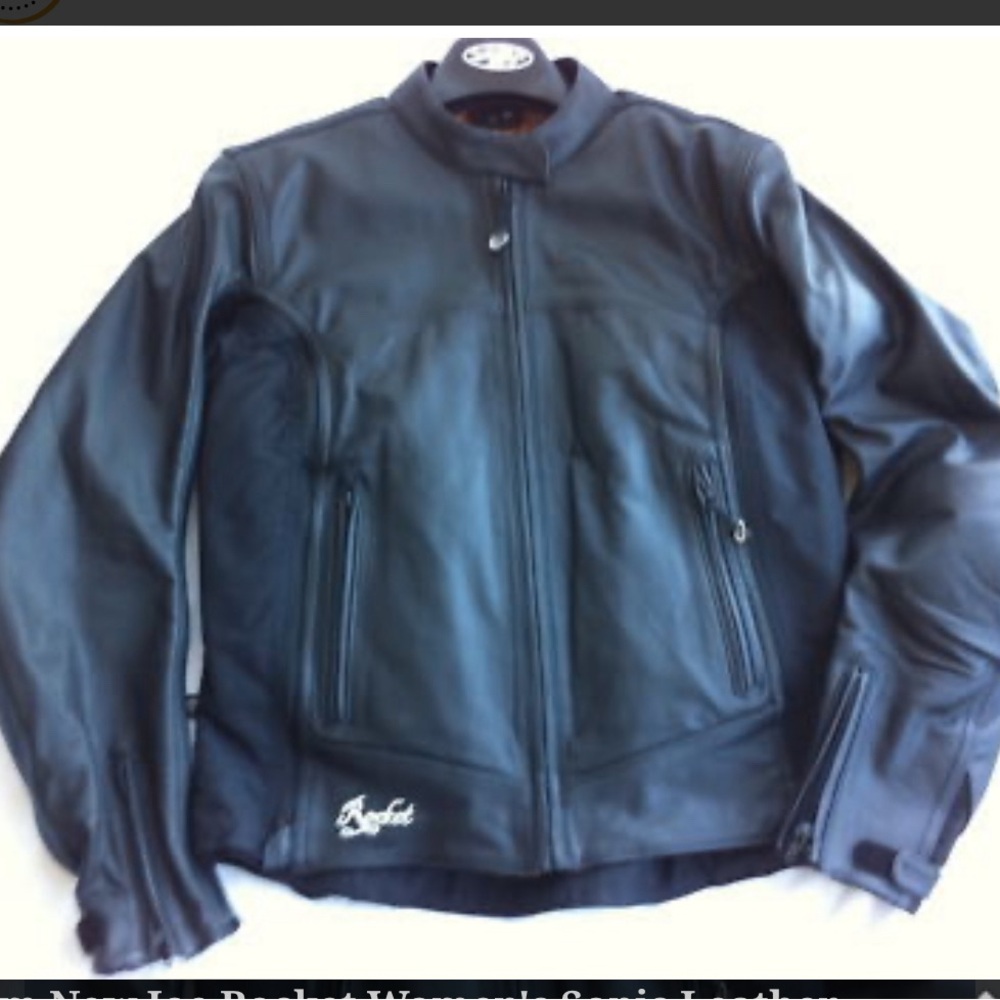 JOE ROCKET WOMEN'S SONIC LEATHER MOTORCYCLE JACKET small